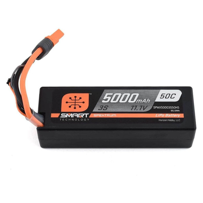 SPMX50003S50H3, Spektrum RC 3S Smart Hardcase 50C LiPo Battery (11.1V/5000mAh) w/IC3 Connector