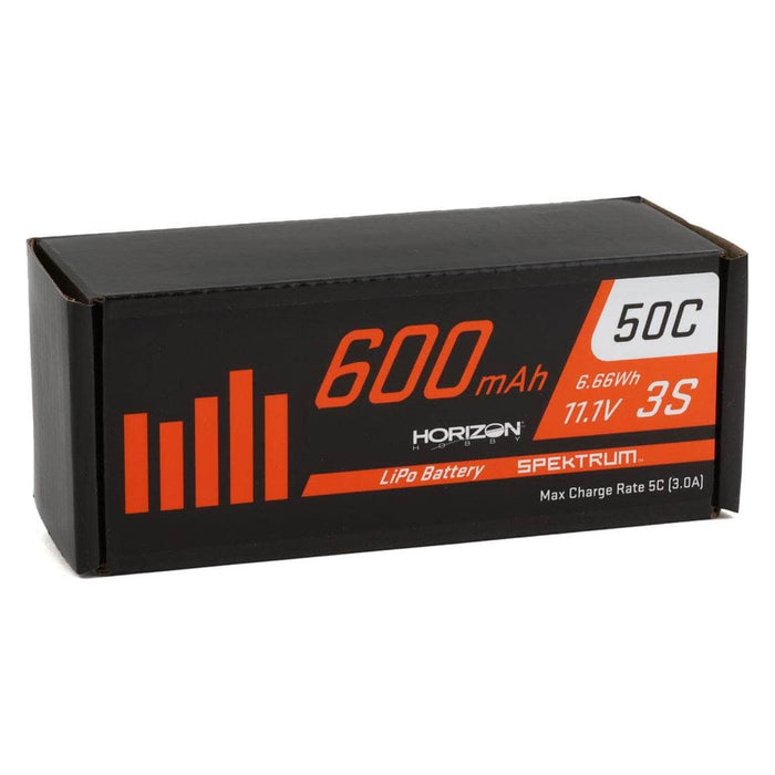 SPMX6003SIC2, Spektrum RC 3S 50C LiPo Battery w/IC2 Connector (11.1V/600mAh)