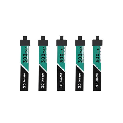 SUB250 Battery Sub250 1S 300mAh 75C Micro Battery 5PK - A30