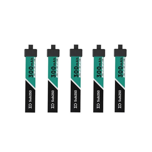 SUB250 Battery Sub250 1S 300mAh 75C Micro Battery 5PK - A30