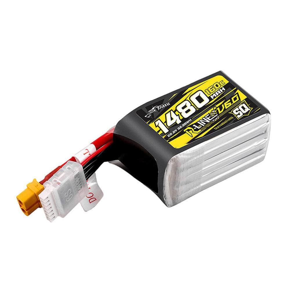 TATTU Battery Tattu R-Line Version 6.0 SQ 1480mAh 160C 6S 22.2V LiPo Battery - XT60