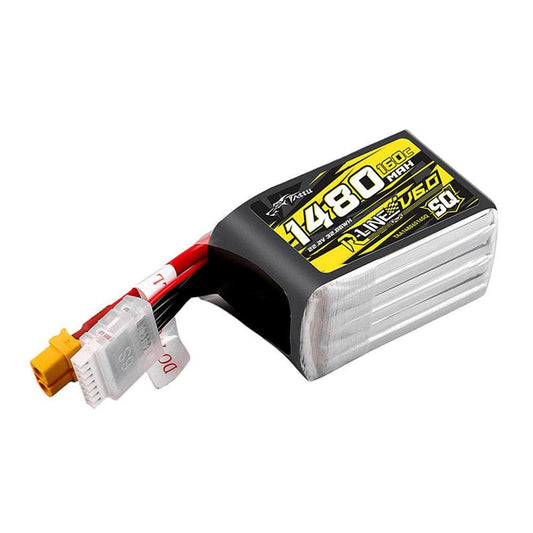 TATTU Battery Tattu R-Line Version 6.0 SQ 1480mAh 160C 6S 22.2V LiPo Battery - XT60