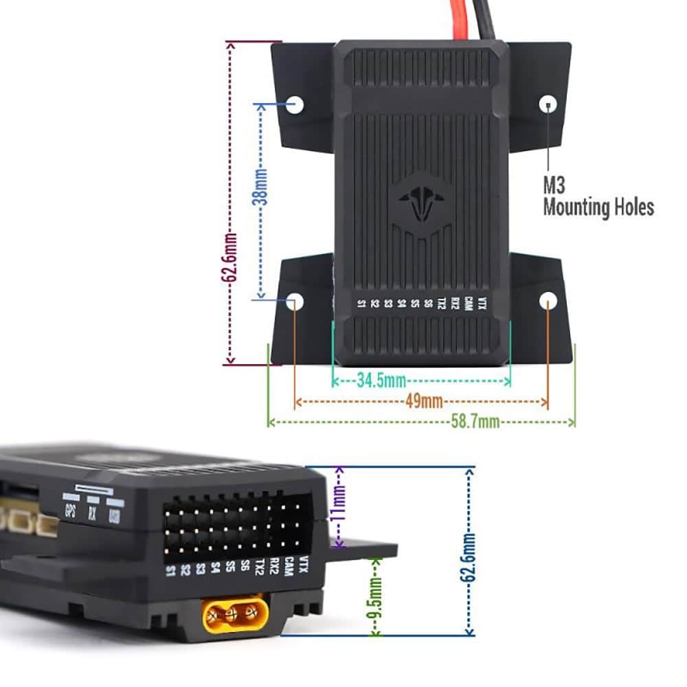TBS AIO FC TBS Lucid Wing AIO - H7 FC + 50A 2-6S AM32 ESC
