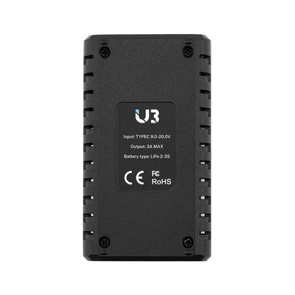TOOLKITRC Charger ToolkitRC U3 V2 3A 38W 2-3S USB-C Balance LiPo Charger