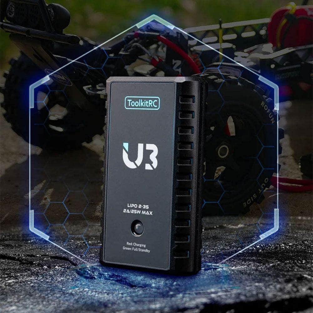 TOOLKITRC Charger ToolkitRC U3 V2 3A 38W 2-3S USB-C Balance LiPo Charger