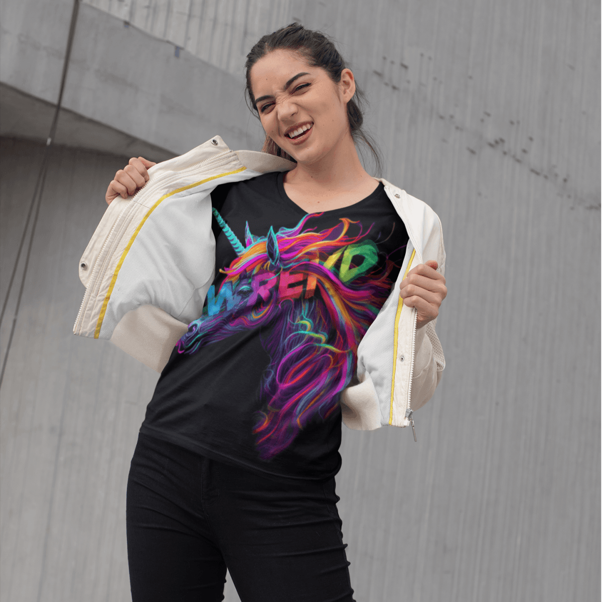 WREKD Co. Clothing, T-Shirt Unicorn "Frisa Lank" Women's Tee