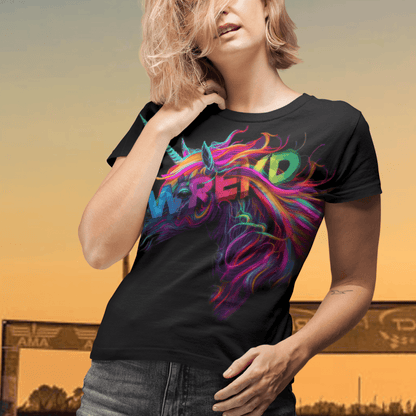 WREKD Co. Clothing, T-Shirt Unicorn "Frisa Lank" Women's Tee