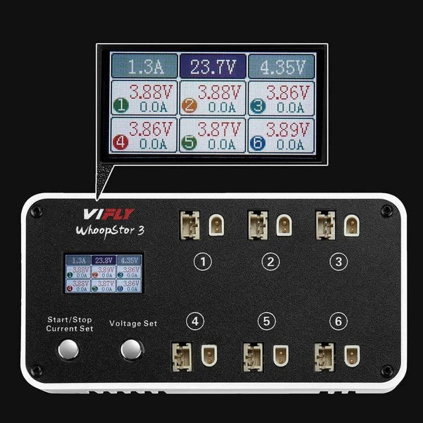 VIFLY Charger VIFLY WhoopStor V3 6-Port 1S LiHV/LiPo Battery Charger
