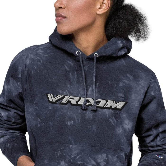 VROOM x For The Dub Embroidered Unisex Champion Tie-Dye hoodie