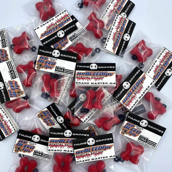 weBLEEDfpv RADIO TRANSMITTERS Thumb Grippies weBLEEDfpv Special Edition