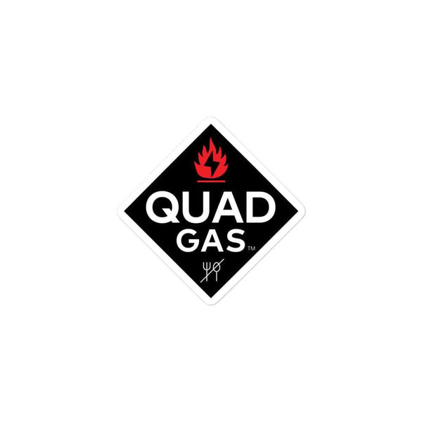 WREKD Co. Stickers 3″×3″ Quad Gas Logo Sticker (Print on Demand) - Choose 3"/4"/5.5"