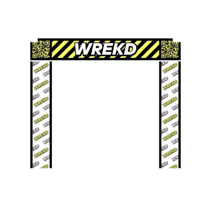 WREKD Co. Lap Timing and Race Gates WREKD 5' x 5' Racing Gate Fabric (No poles)