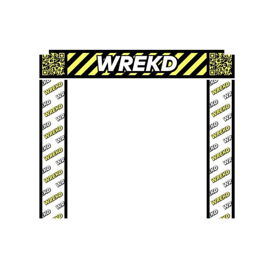 WREKD Co. Lap Timing and Race Gates WREKD 5' x 5' Racing Gate Fabric (No poles)