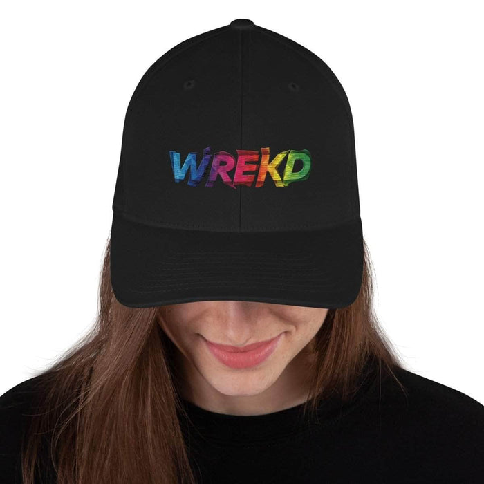 WREKD Colorful Logo Flexfit Structured Cap