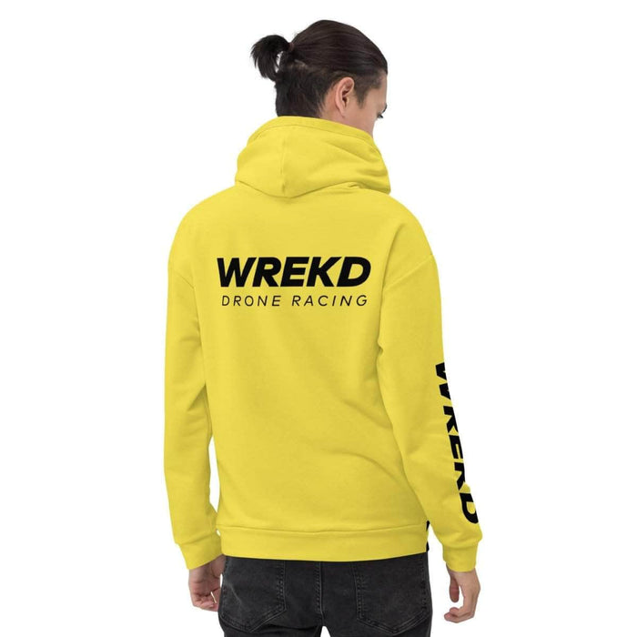 WREKD Drone Racing Unisex Hoodie - Yellow