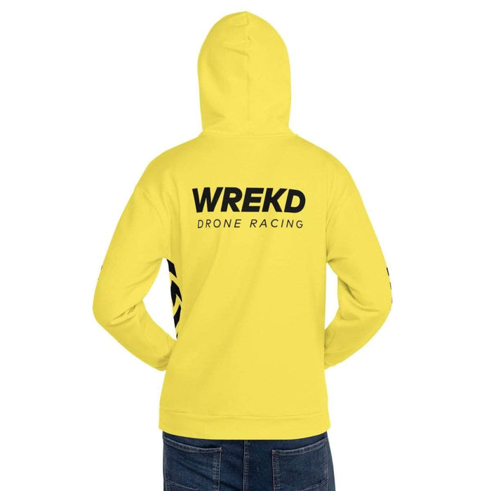 WREKD Drone Racing Unisex Hoodie - Yellow