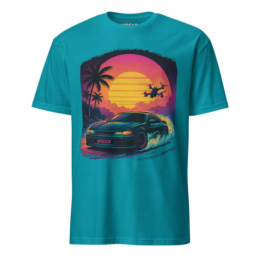 WREKD Co. Clothing, T-Shirt Tropical Blue / S WREKD® Summer Drift Chaser Tee