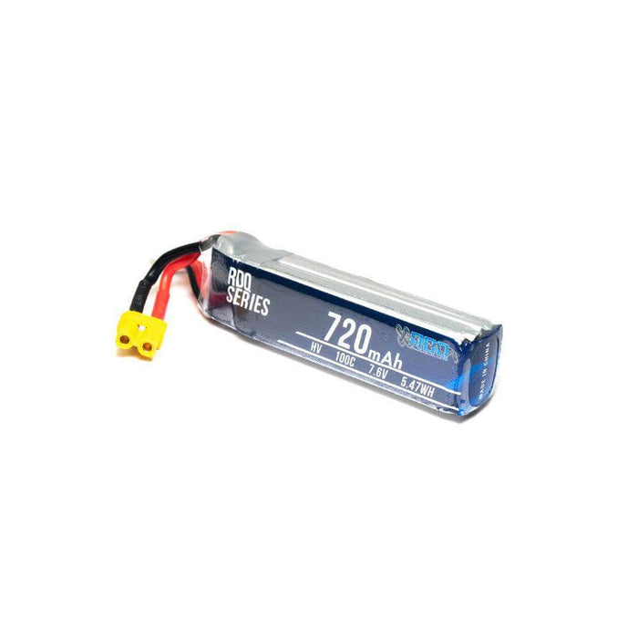 XT30 RDQ Series 7.6V 2S 720mAh 100C LiHV Whoop/Micro Battery for Sale