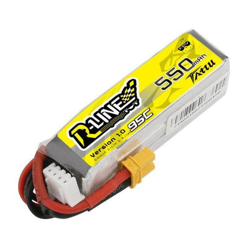 Tattu R-Line 11.1V 3S 550mAh 95C LiPo Micro Battery - XT30 - RaceDayQuads