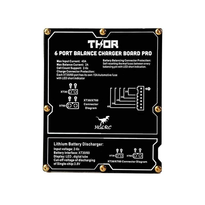 HGLRC Thor Pro 2-6S XT30 / XT60 Parallel Balance Charging Board (6 Port)