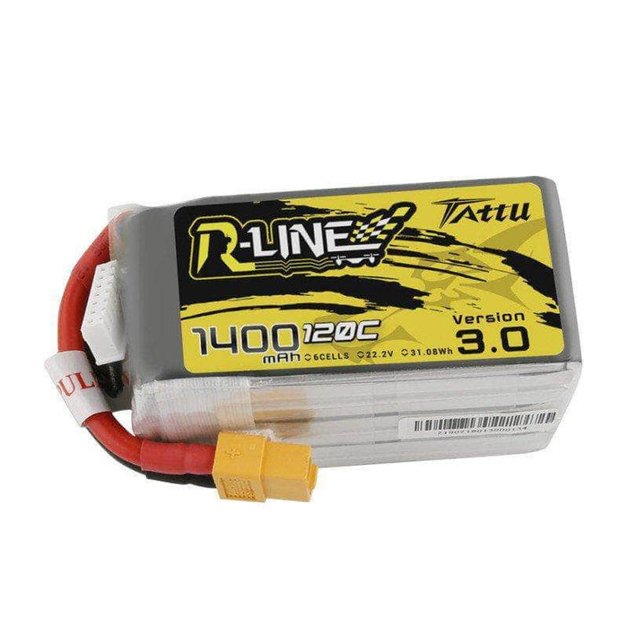 Batterie Lipo Tattu R-Line 6S 1400mAh 130C - Version 4.0 - Drone-FPV-Racer