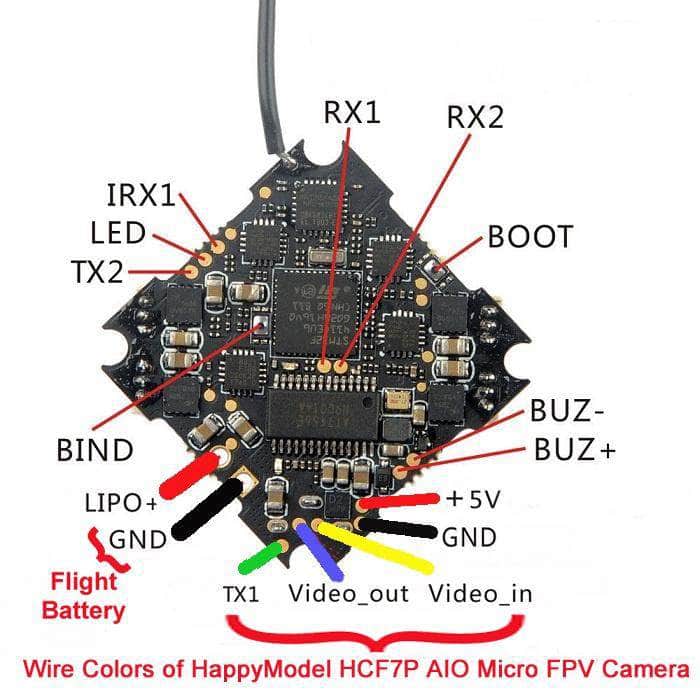 HappyModel CrazyBee F4 Pro V3 AIO Whoop Flight Controller for Larva, Sailfly, Mobula - Choose Your RX - RaceDayQuads
