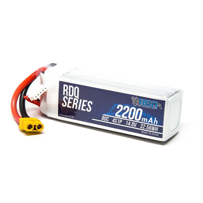 RDQ Series 14.8V 4S 2200mAh 80C LiPo Battery - XT60
