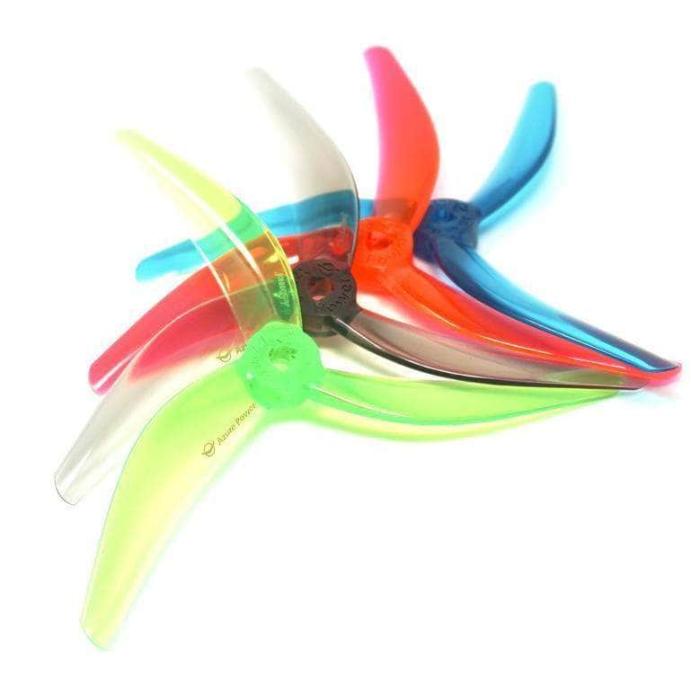 AZURE Prop Azure Power Johnny Freestyle 4.8x3.8x3 POPO Compatible Tri-Blade 5" Prop 4 Pack - Choose Your Color