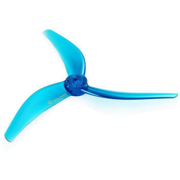 AZURE Prop Teal Azure Power Johnny Freestyle 4.8x3.8x3 POPO Compatible Tri-Blade 5" Prop 4 Pack - Choose Your Color