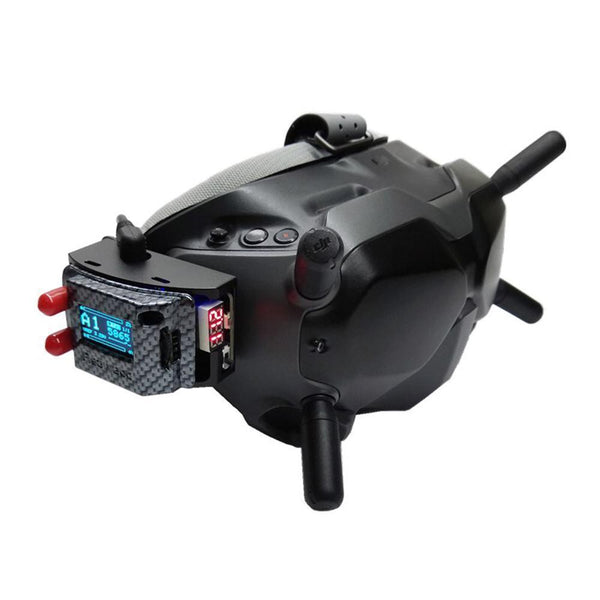 fatshark vs dji goggles Analog FPV FatShark Module Adapter V3 w/ Voltage Display for DJI Digital FPV Goggles