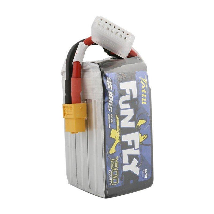 Tattu FunFly 22.2V 6S 1300mAh 100C LiPo Battery - XT60