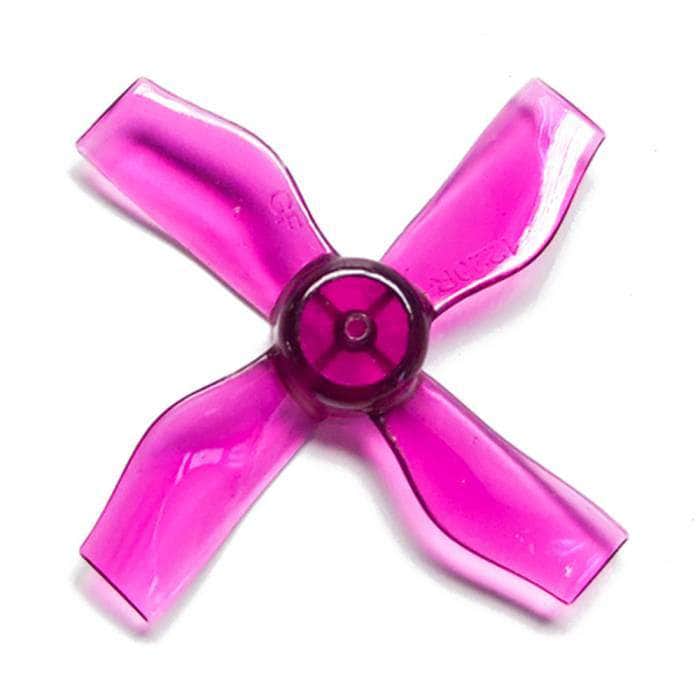 GEMFAN Prop Clear Purple Gemfan 1220-4 Quad-Blade 31mm Micro/Whoop Prop 8 Pack (1mm Shaft) - Choose Your Color