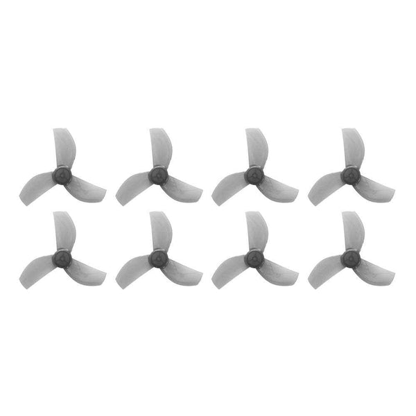GEMFAN Prop Clear Gray Gemfan 35mm-3 Tri-Blade Micro/Whoop Prop 8 Pack (1mm Shaft) - Choose Your Color