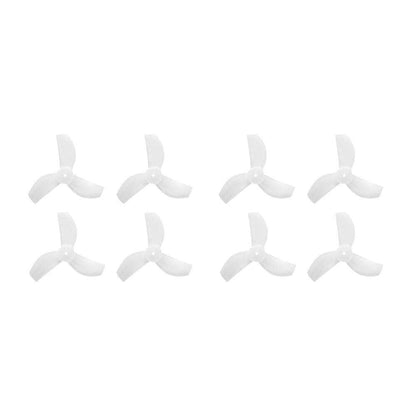 GEMFAN Prop Milk White Gemfan 35mm-3 Tri-Blade Micro/Whoop Prop 8 Pack (1mm Shaft) - Choose Your Color