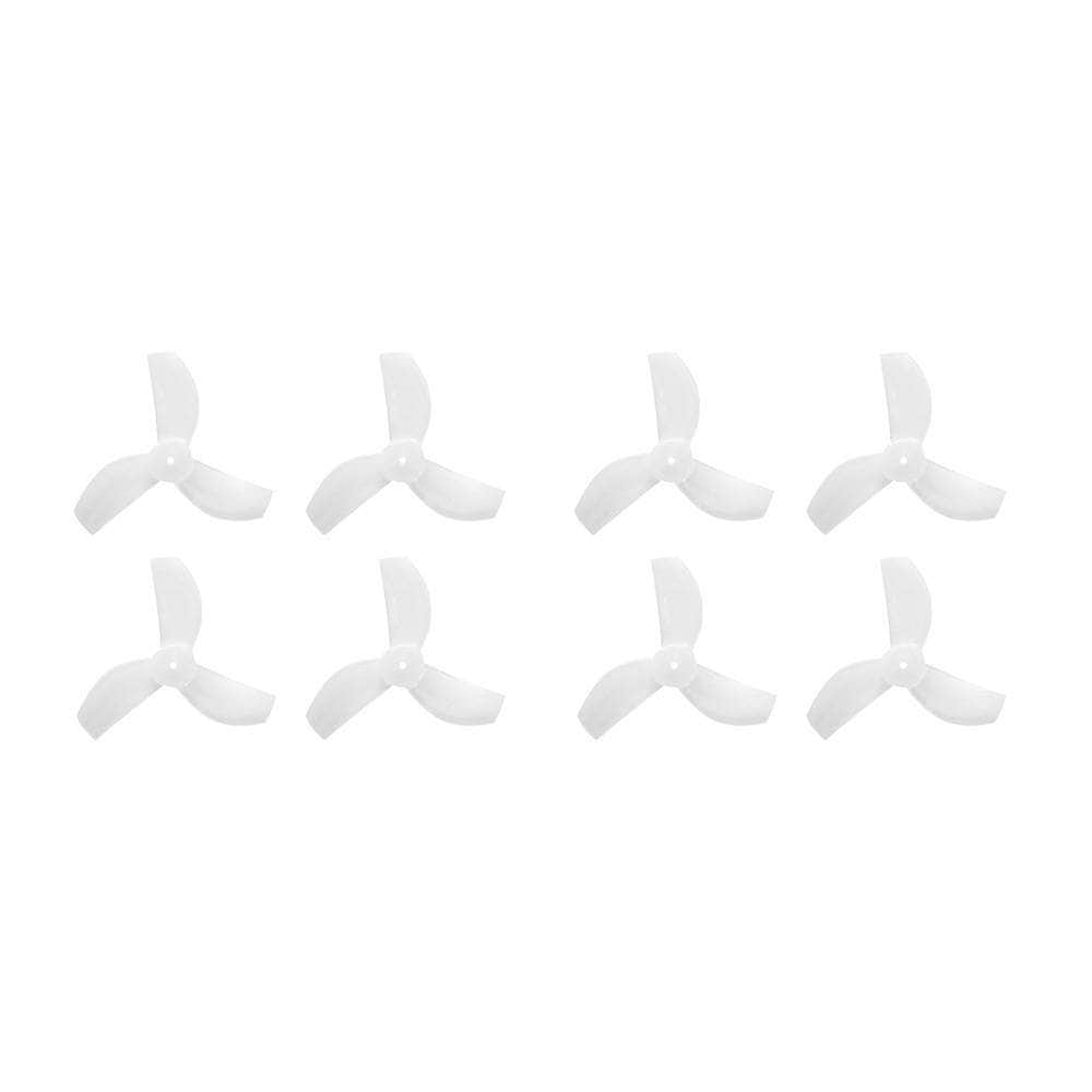 GEMFAN Prop Milk White Gemfan 35mm-3 Tri-Blade Micro/Whoop Prop 8 Pack (1mm Shaft) - Choose Your Color
