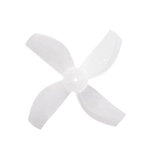 GEMFAN Prop Milk White Gemfan 35mm Durable Quad-Blade Micro/Whoop Prop 8 Pack (1mm Shaft) - Choose Your Color