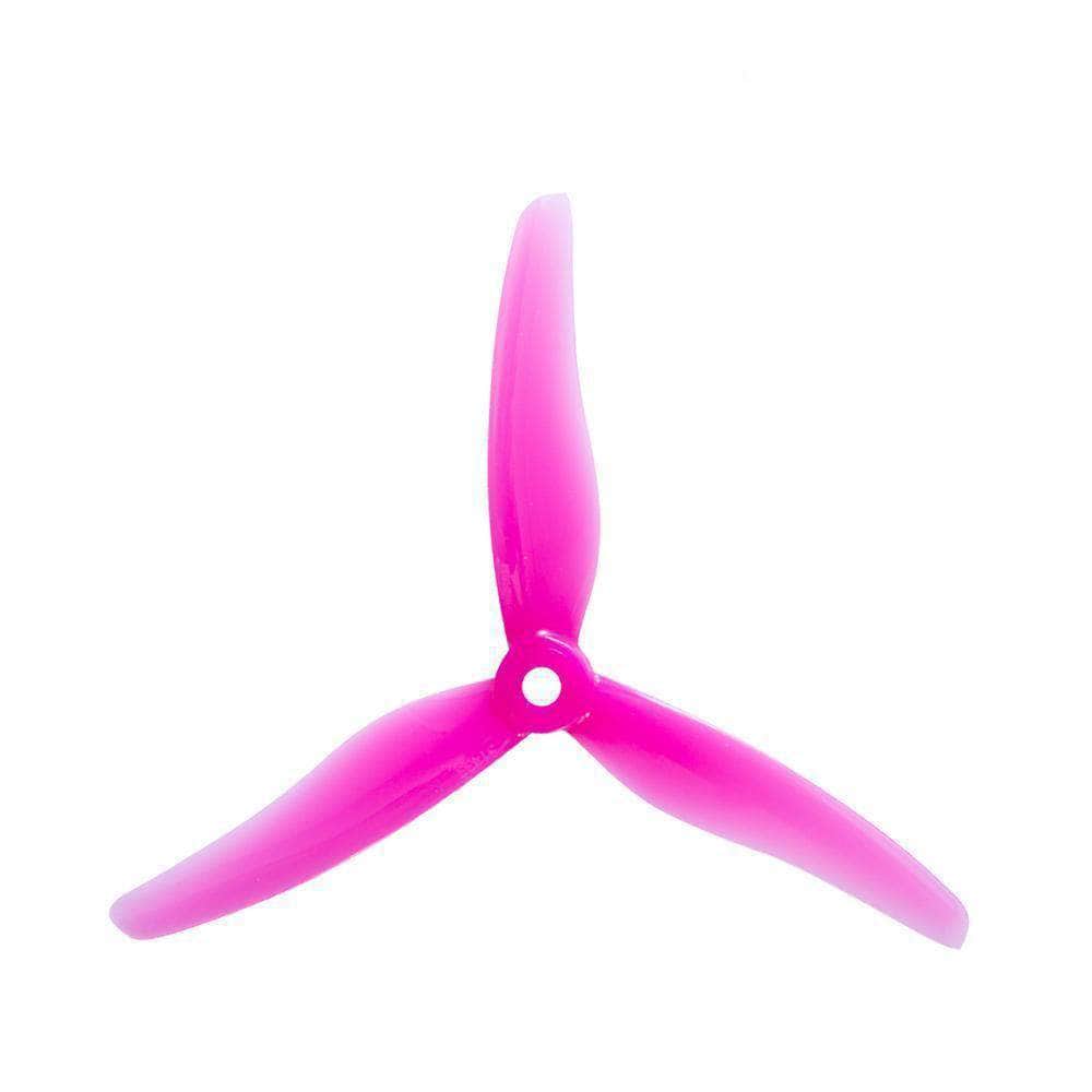 GEMFAN Prop Pink Gemfan Hurricane 51433 Durable Tri-Blade 5" Prop 4 Pack - Choose Your Color