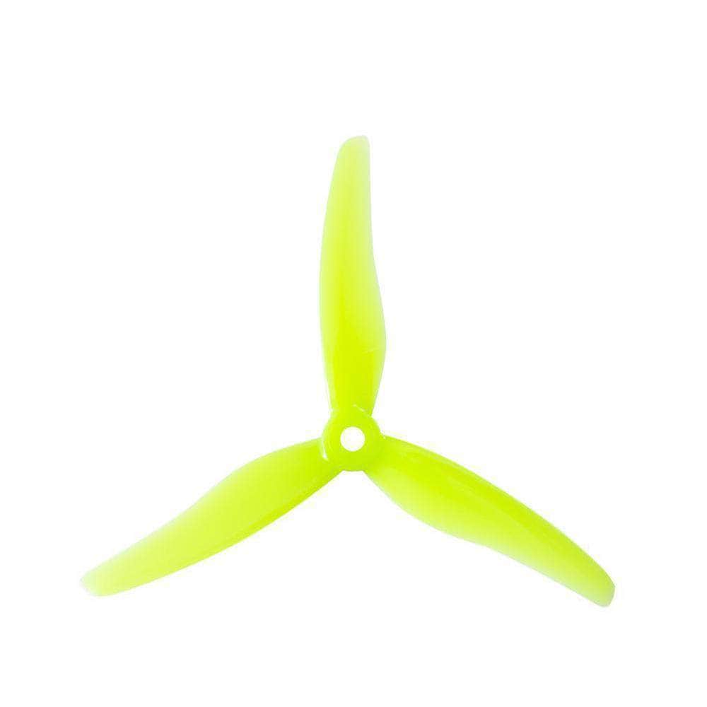 GEMFAN Prop Yellow Gemfan Hurricane 51433 Durable Tri-Blade 5" Prop 4 Pack - Choose Your Color