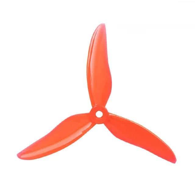 GEMFAN Prop Clear Red Gemfan Hurricane 51499 Durable Tri-Blade 5" Prop 4 Pack - Choose Your Color