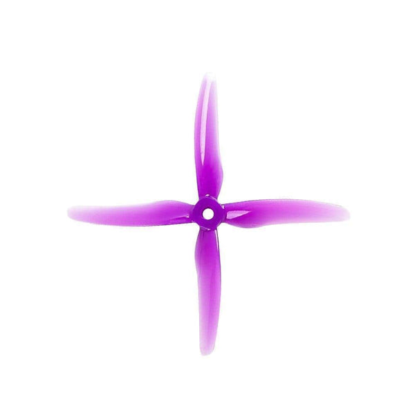 GEMFAN Prop Purple Gemfan Hurricane X 51455 Durable Quad-Blade 5" Prop 4 Pack - Choose Your Color