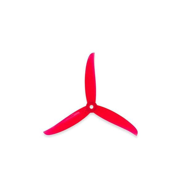 GEMFAN Prop Clear Red Gemfan Vannystyle 5136 Tri-Blade 5" Prop 4 Pack - Choose Color