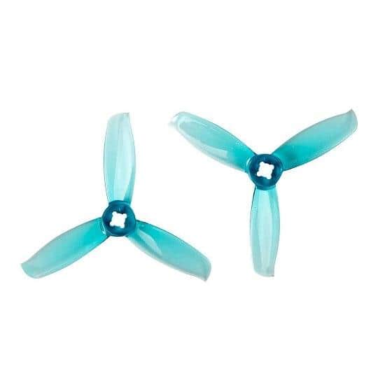 GEMFAN Prop Clear Blue Gemfan WinDancer 3028 Tri-Blade 3" Prop 4 Pack  (5mm/1.5mm Mounting) - Choose Your Color