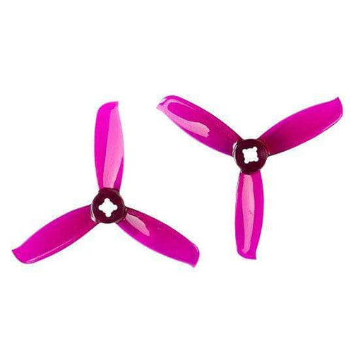 GEMFAN Prop Clear Purple Gemfan WinDancer 3028 Tri-Blade 3" Prop 4 Pack  (5mm/1.5mm Mounting) - Choose Your Color