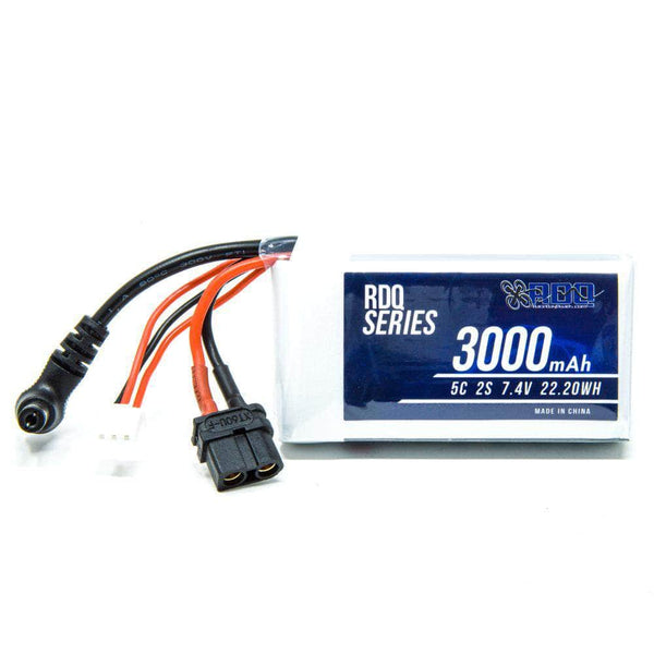 fpv goggle battery RDQ Series 7.4V 2S 3000mAh 5C FPV Goggle LiPo Battery w/ Charge Indicator