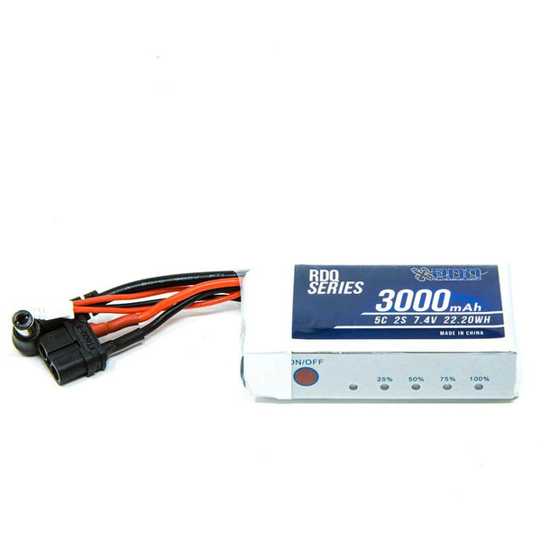 fpv goggle battery RDQ Series 7.4V 2S 3000mAh 5C FPV Goggle LiPo Battery w/ Charge Indicator