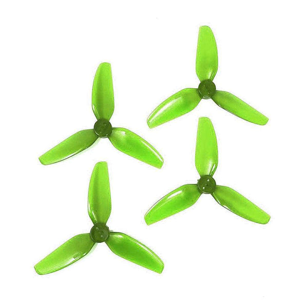 HQPROP Prop Light Green HQ Prop T3x3x3 PC Durable Tri-Blade 3" Prop 4 Pack (3 Hole) - Choose Your Color