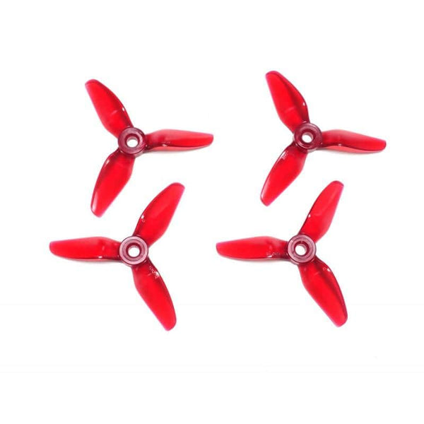 HQPROP Prop Red HQ Prop V1S 3x4x3 Tri-Blade 3" Prop 4 Pack - Choose Your Color