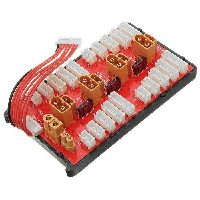 Power Genius 4 Pack 2-6S 2in1 Parallel Charging Board - XT30 & XT60 - RaceDayQuads
