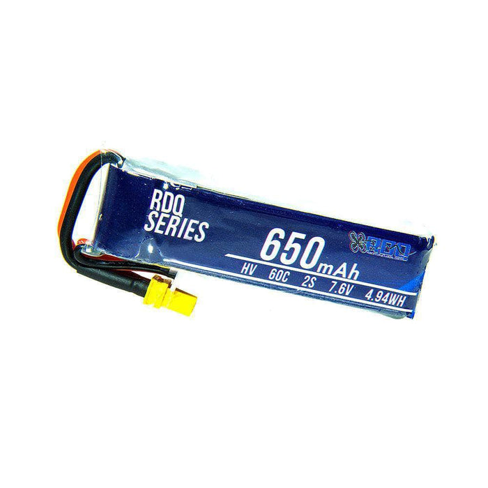 RDQ Series 7.6V 2S 650mAh 60C LiHV Micro Battery - XT30 - RaceDayQuads