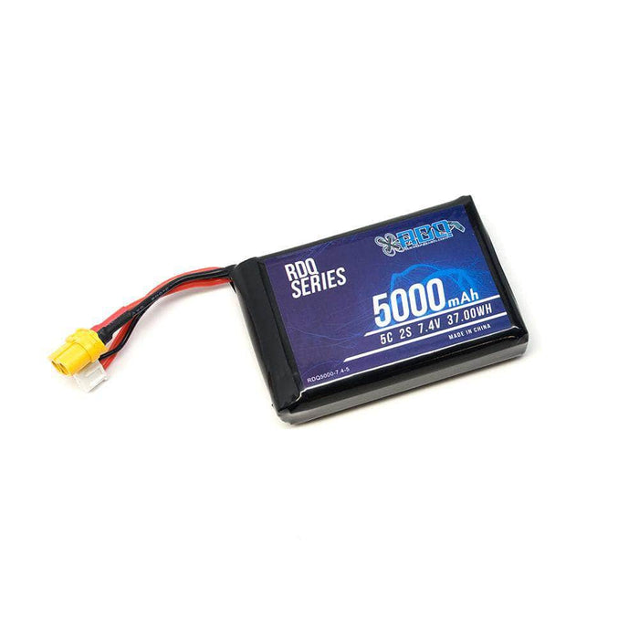 RDQ Series 7.4V 2S 5000mAh 5C TX16S Compatible LiPo Battery - XT60